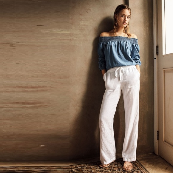 Caslon Denim - Caslon Drawstring Linen Pants